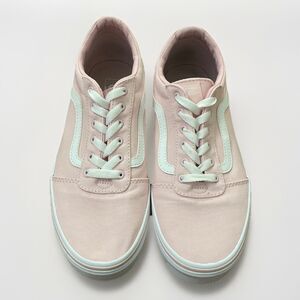 VANS Old Skool Pink Low top Sneaker Shoes Missy Size 6 Casual School Skateboard